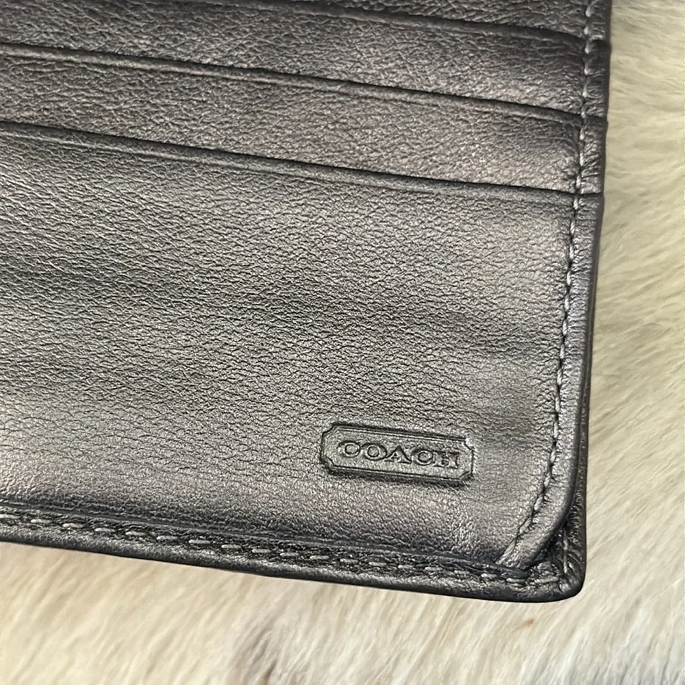 Coach Embossed Leather Wallet - Picture 4 of 5